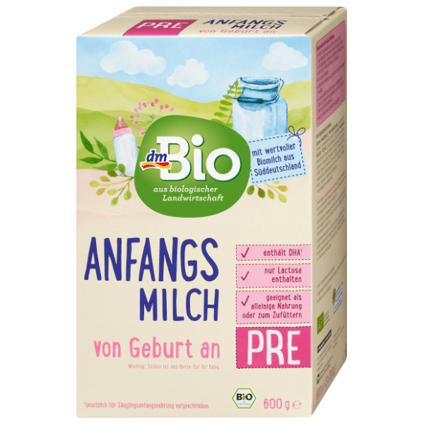 Zamensko mleko DM BIO od rođenja 600g 0