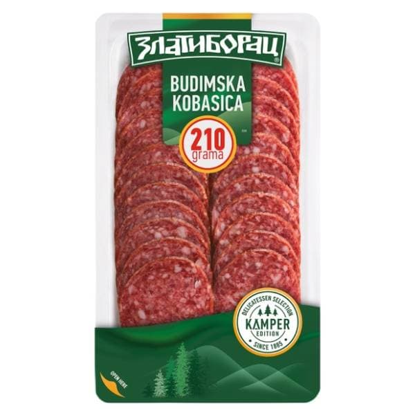 ZLATIBORAC Budimska kobasica kamper slajs 210g 0