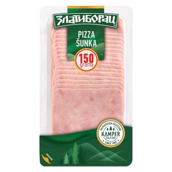 ZLATIBORAC pizza šunka slajs 150g 0