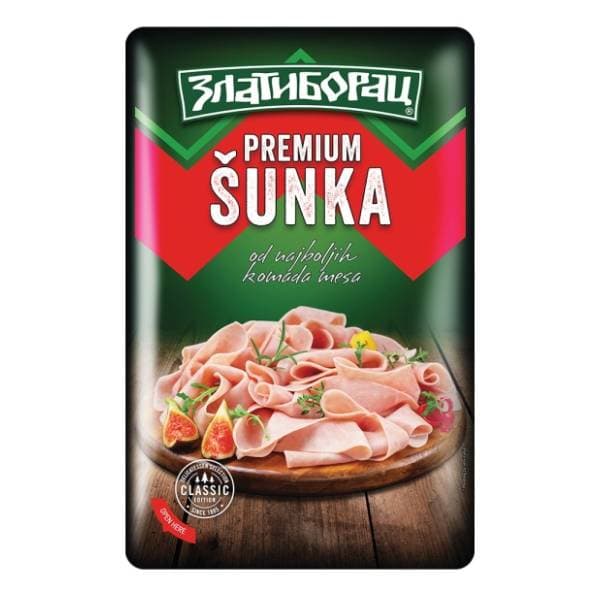 ZLATIIBORAC premium šunka slajs 125g 0