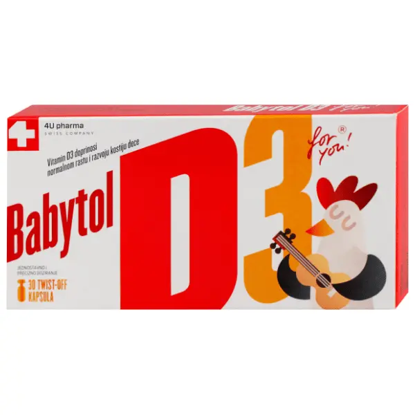 4U PHARMA Babytol D3 twist off kapsule 30kom 0