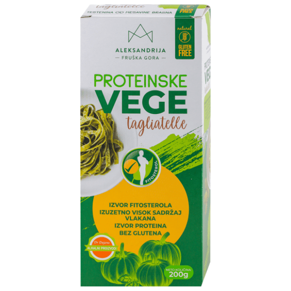 ALEKSANDRIJA bezglutenske proteinske taljatelje 200g 0