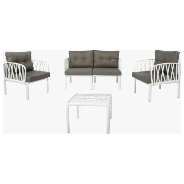 Baštenski set COMFORT TIME Luna II beli 0