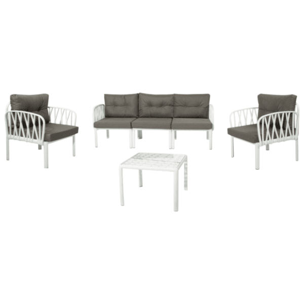 Baštenski set COMFORT TIME Luna III beli 0