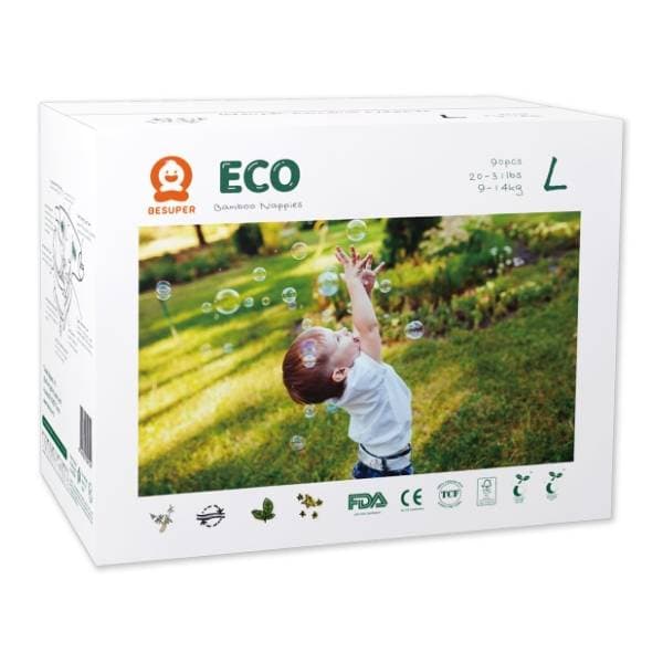 BESUPER pelene eco bamboo L 90kom 0