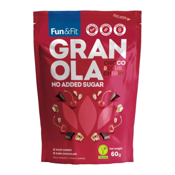 FUN&FIT Granola čoko višnja 60g 0