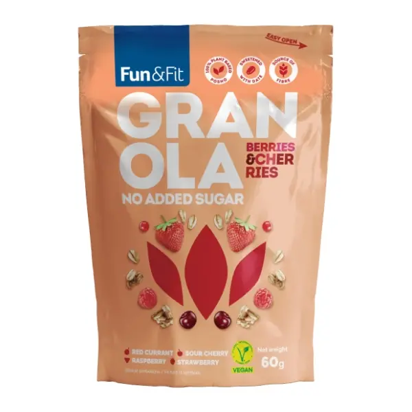 FUN&FIT Granola crveno voće 60g 0