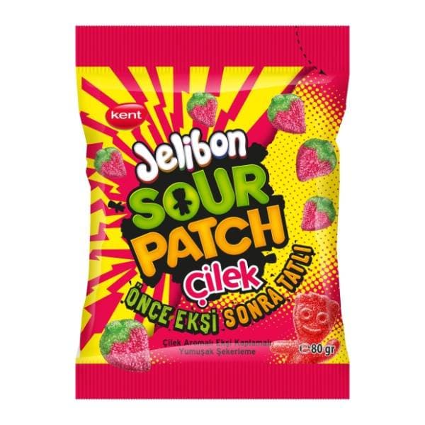 Gumene bombone KENT sour patch strawberry 80g 0