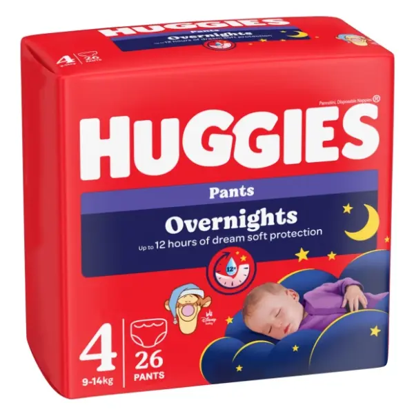 HUGGIES noćne pelene pants Little Movers 4 26kom 0