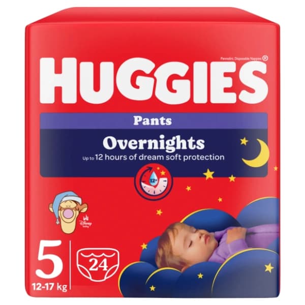 HUGGIES noćne pelene pants Little Movers 5 24kom 0