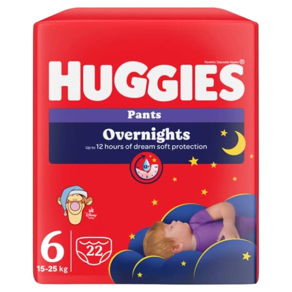 HUGGIES noćne pelene pants Little Movers 6 22kom 0