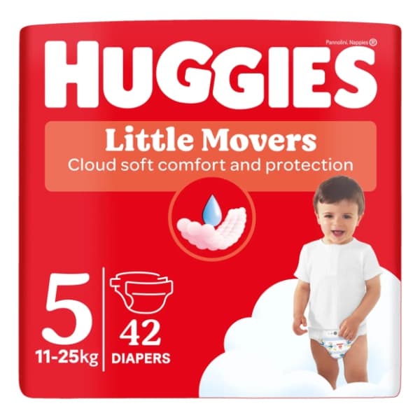 HUGGIES pelene Little Movers 5 42kom 0