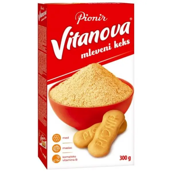 Keks PIONIR Vitanova mleveni 300g 0