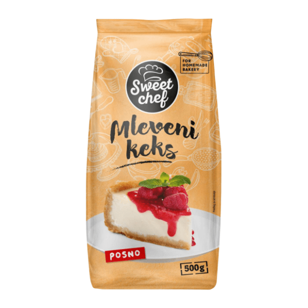 Keks SWEET CHEF mleveni posni 500g 0
