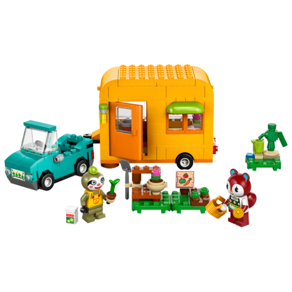 LEGO Animal Crossing Leif sa kamp-prikolicom i baštenskom radnjom 77054 1