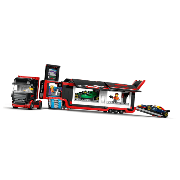 LEGO City F1 kamion sa RB20 i AMR24 F1 formulama 60445 2