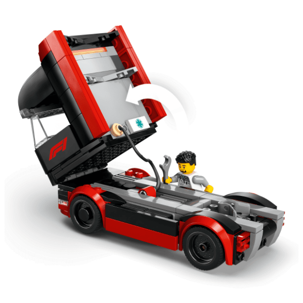 LEGO City F1 kamion sa RB20 i AMR24 F1 formulama 60445 4
