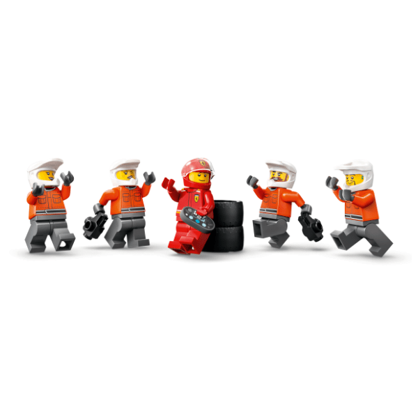 LEGO City F1 pitstop i ekipa sa Ferrari formulom 60443 3