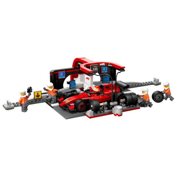 LEGO City F1 pitstop i ekipa sa Ferrari formulom 60443 2