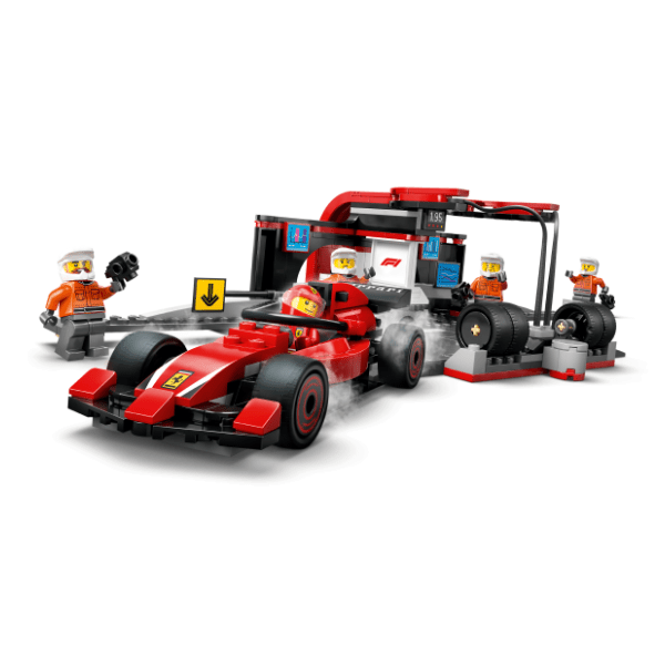 LEGO City F1 pitstop i ekipa sa Ferrari formulom 60443 1