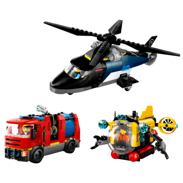 LEGO City remiks helikoptera vatrogasnog vozila i podmornice 60462 1