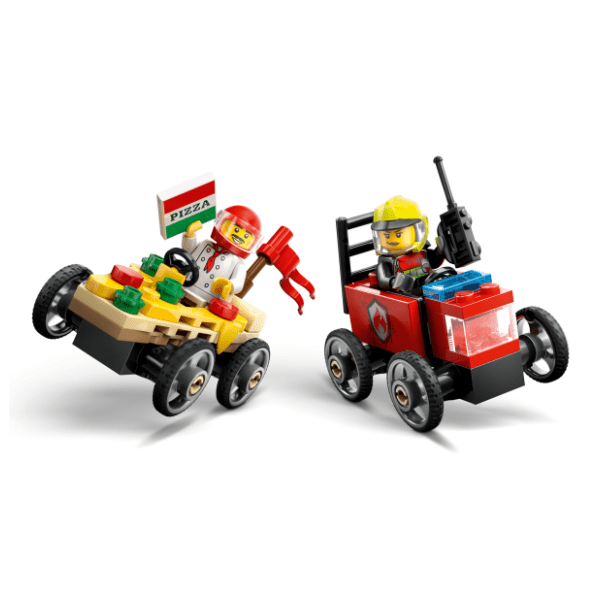 LEGO City vozilo za dostavu pica protiv vatrogasnog vozila 60458 2