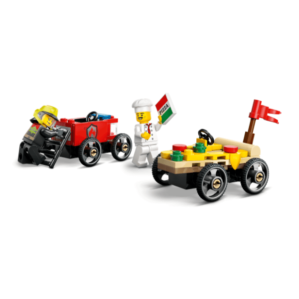LEGO City vozilo za dostavu pica protiv vatrogasnog vozila 60458 3