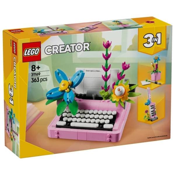 LEGO Creator 3in1 pisaća mašina sa cvećem 31169 0