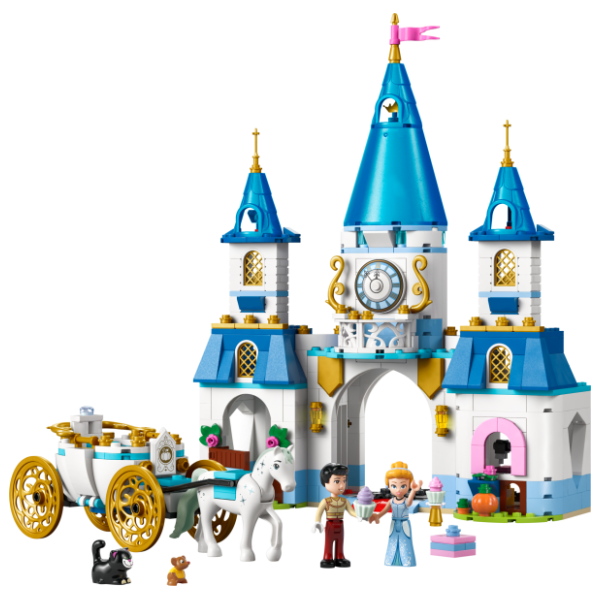LEGO Disney Pepeljugin zamak i kočija sa konjima 43275 1