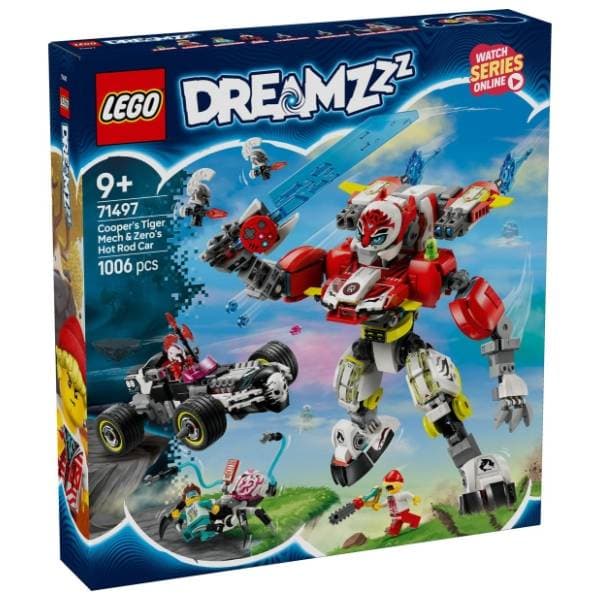 LEGO DREAMZzz Kuperov tigar-mek i Zirov hot rod 71497 0