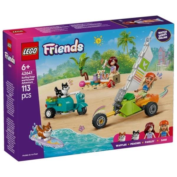 LEGO Friends avantura na surfovanju sa psima i skuterom 42641 0
