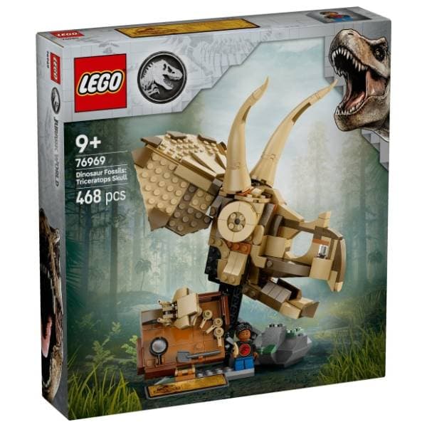 LEGO Jurassic World fosili dinosaurusa lobanja triceratopsa 76969 0