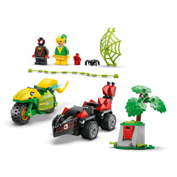 LEGO Marvel jurnjava Spina i Elektra dinosaur-vozilima 11198 2