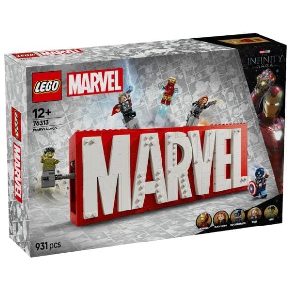 LEGO Marvel logo i mini-figure 76313 0