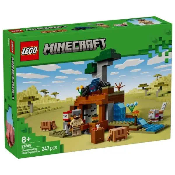 LEGO Minecraft ekspedicija rudarenja uz pomoć armadila 21269 0