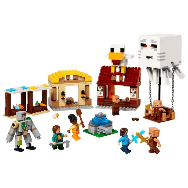 LEGO Minecraft napad avetinjskog balona na selo 21273 1