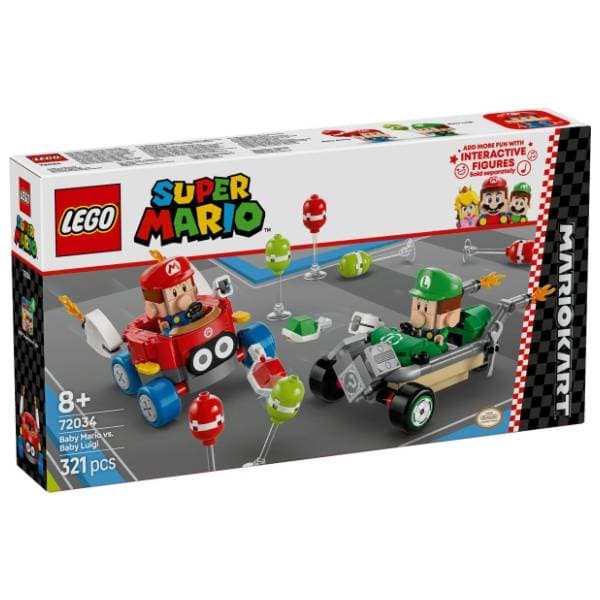 LEGO Super Mario kart beba Mario protiv bebe Luiđija 72034 0