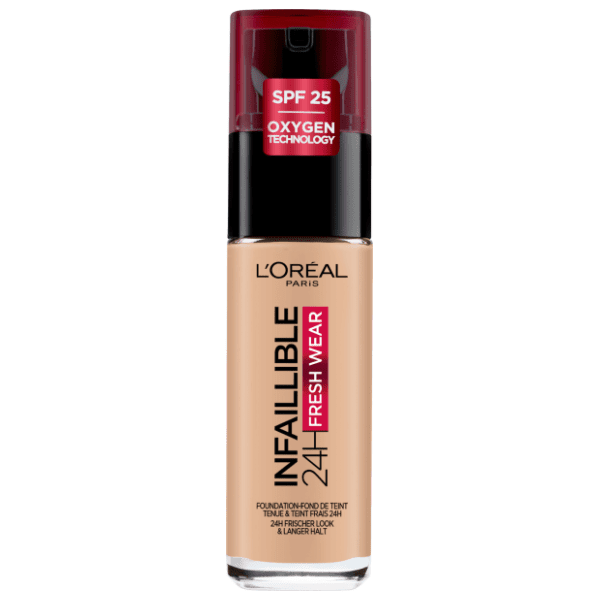 L'OREAL Infaillible 32h fresh wear tečni puder 125 natural rose 0