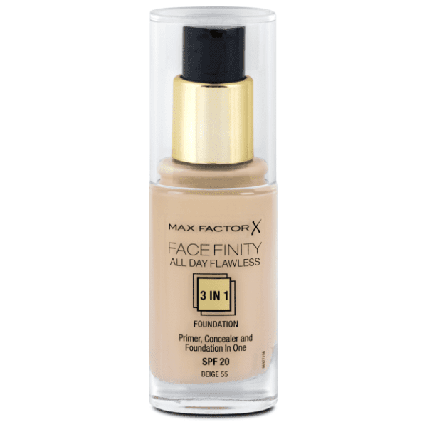 MAX FACTOR Facefinity 3u1 vegan tečni puder SPF20 55 beige 0