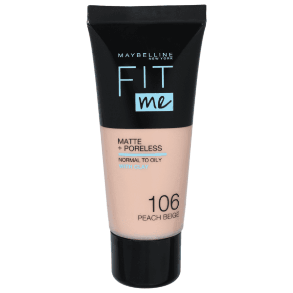 MAYBELLINE Fit me matte tečni puder 106 peach beige 30ml 0