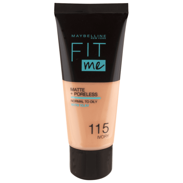 MAYBELLINE Fit me matte tečni puder 115 ivory 30ml 0