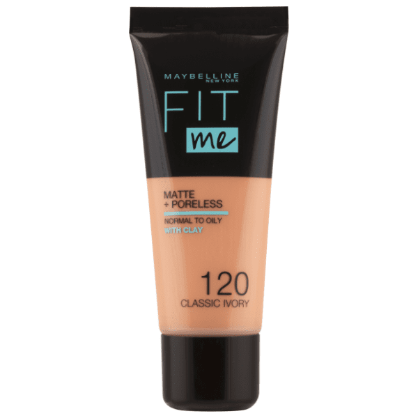 MAYBELLINE Fit me matte tečni puder 120 classic ivory 30ml 0