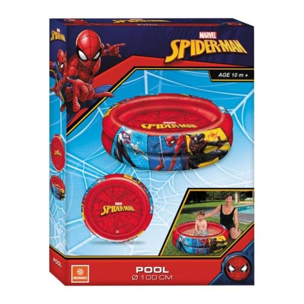 MONDO dečiji bazen sa 2 prstena Spiderman tamnoplavi 2