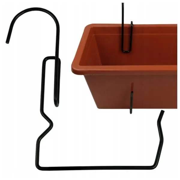 Nosač za žardinjeru PROSPERPLAST 23x21cm crni 1
