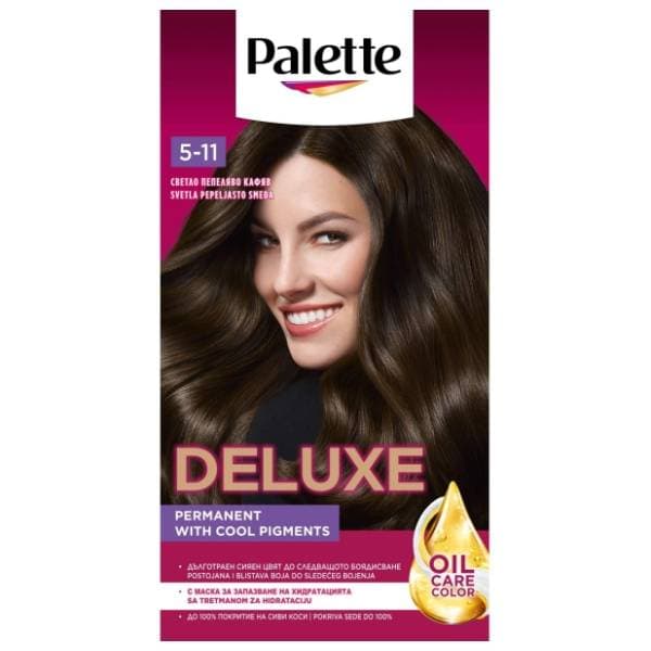 PALETTE Deluxe farba za kosu 5.11 light ash brown 0