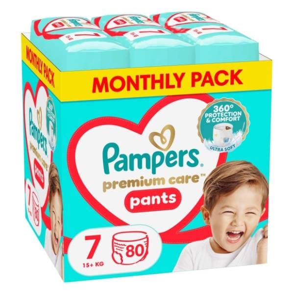 PAMPERS pelene premium care pants 7 80kom 0