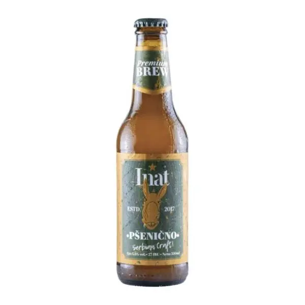 Pivo INAT pšenično 5,6% 0,33l 0