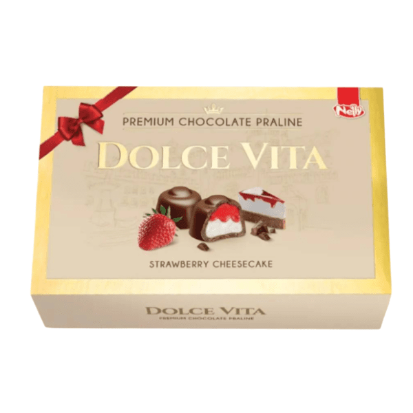 Praline NELLY strawberry & cheesecake 150g 0