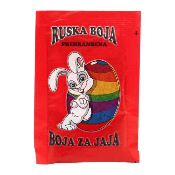 Ruska boja za jaja crvena 0