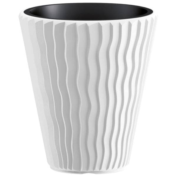 Saksija PROSPERPLAST Sandy 30x33cm bela 0